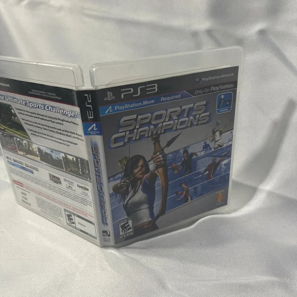 Sony Sports Champions PS3 Game Unisex OS Blue PlayStation Move Required 2010